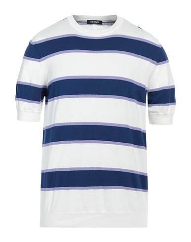 +39 MASQ Pullover Marineblau 95% Baumwolle, 5% Polyamid