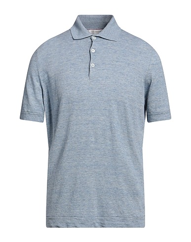 BRUNELLO CUCINELLI Jumper Light blue 77% Linen, 23% Cotton