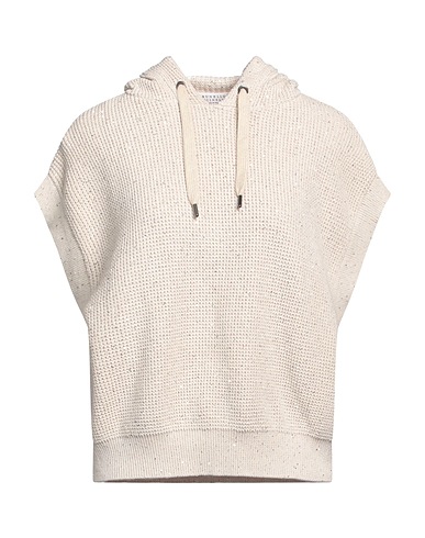 BRUNELLO CUCINELLI Jumper Beige 96% Cotton, 4% Polyester, Brass