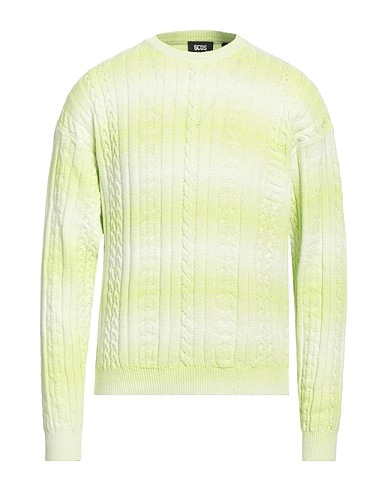 GCDS Jumper Light green 84% Cotton, 15% Polyamide, 1% Elastane