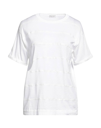 BRUNELLO CUCINELLI Jumper White 100% Cotton, Polyester