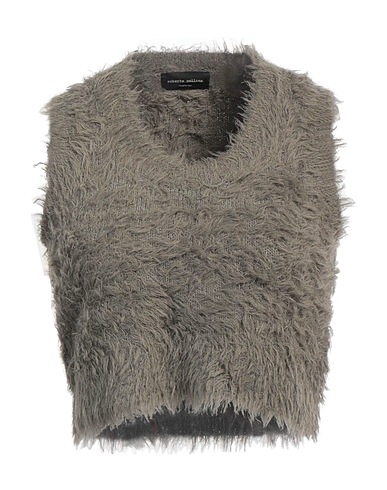 ROBERTO COLLINA Pullover Khaki 58% Baumwolle, 42% Nylon