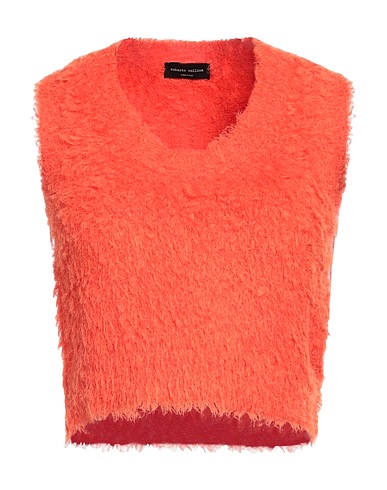 ROBERTO COLLINA Jumper Orange 58% Cotton, 42% Nylon