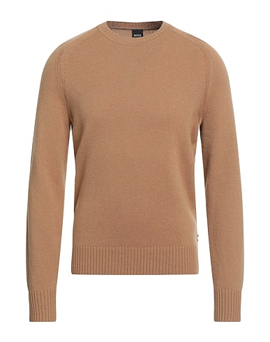 BOSS Maglia in Cachemire Cammello 100% Cachemire
