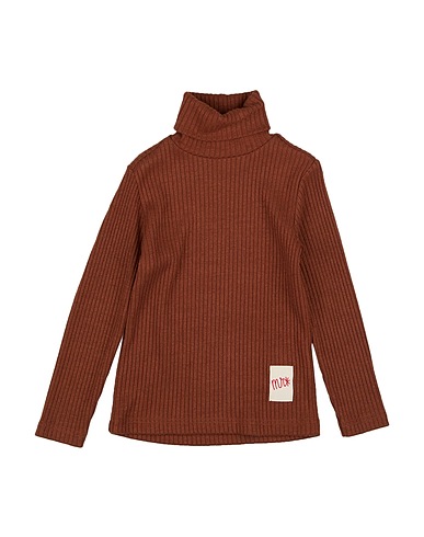 MANUEL RITZ Turtleneck Brown 50% Viscose, 25% Polyamide, 25% Polyester