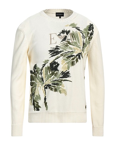 EMPORIO ARMANI Jumper Cream 100% Cotton