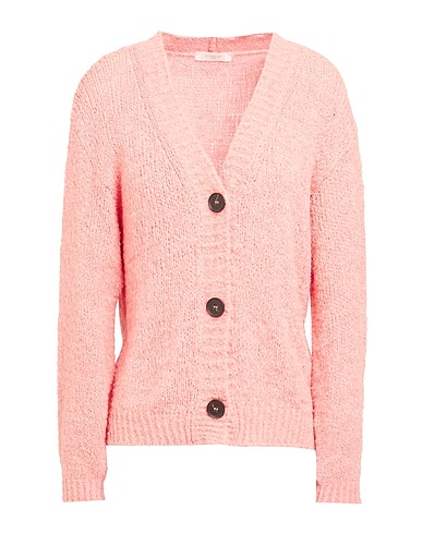 ZANONE Cardigan BY SLOWEAR Salmon pink 90% Linen, 10% Polyester