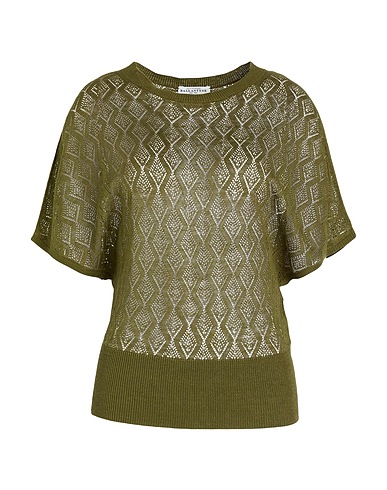 BALLANTYNE Pullover Verde militare 100% Lino