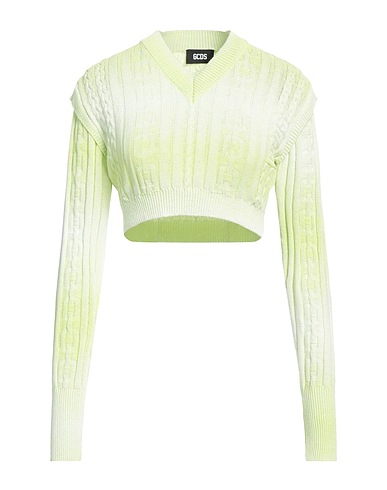 GCDS Jumper Lime green 88% Cotton, 12% Polyamide