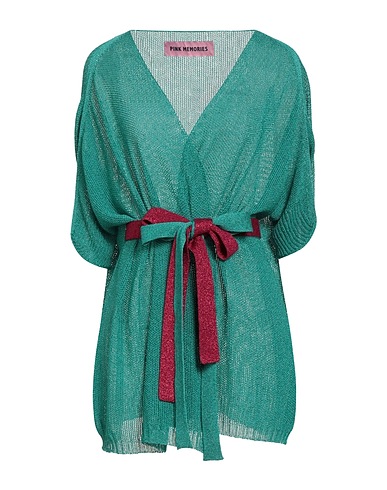 PINK MEMORIES Cardigan Deep teal 70% Viscose, 15% Polyamide, 15% Metal