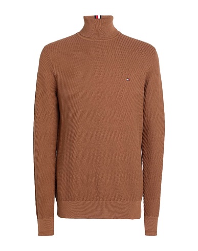 TOMMY HILFIGER Polo neck Brown 100% Cotton