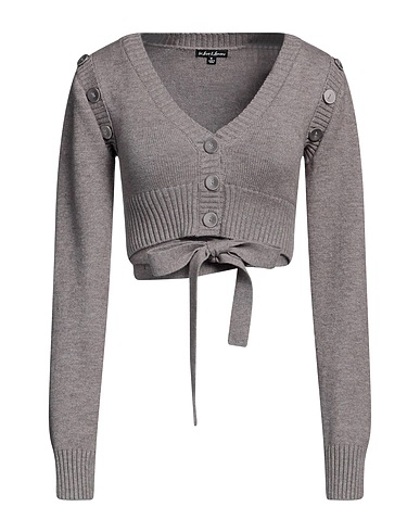 FOR LOVE & LEMONS Cardigan Taupe 50% Acrylic, 28% Polyester, 22% Nylon
