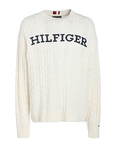 TOMMY HILFIGER Sweater White 63% Wool, 37% Polyamide
