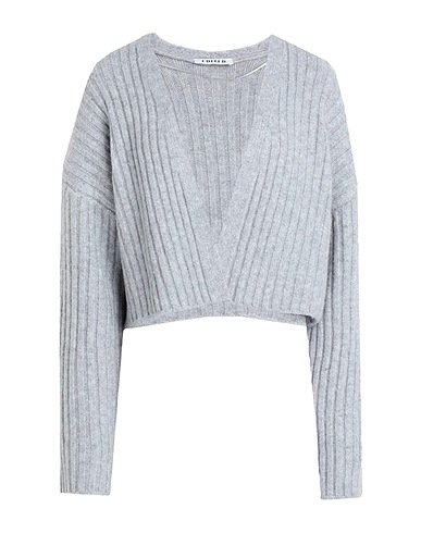 EDITED Cardigan Zedena Cardigan
 Light grey 55% Recycled polyester, 23% Polyacrylic, 20% Polyamide, 2% Elastane