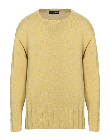 LARDINI Jumper Lime green 80% Cotton, 20% Linen