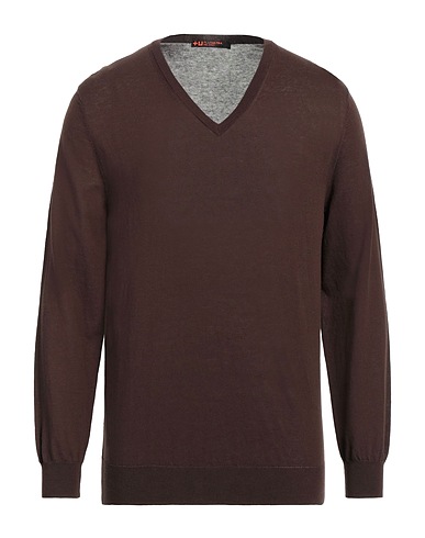 +U PLUSULTRA Pullover Chocolat 100% Coton