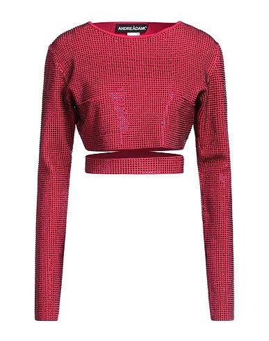 ANDREĀDAMO Sweater Fuchsia 80% Viscose, 10% Polyester, 9% Polyamide, 1% Elastane