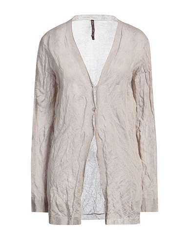 MANILA GRACE Cardigan Taupe 72% Cotton, 28% Metallic fiber