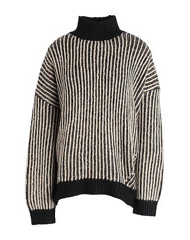 TOPSHOP Polo neck Black 50% Acrylic, 50% Polyester
