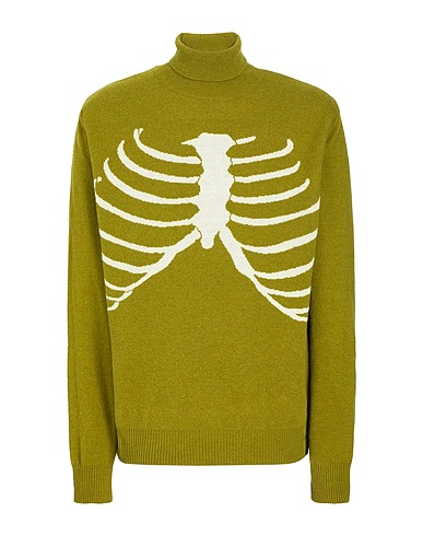 8 by YOOX Dolcevita WOOL BLEND JACQUARD KNIT TURTLE NECK
 Verde militare 70% Lana riciclata, 25% Poliammide riciclato, 5% Altre Fibre