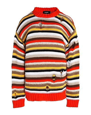 DSQUARED2 Jumper Orange 90% Cotton, 10% Linen