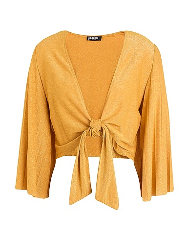 LIU •JO Shrug Marigold 65% Viscose, 15% Polyamide, 15% Polyester, 5% Elastane