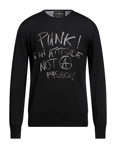 JOHN RICHMOND Jersey Negro 70% Lana, 30% Seda