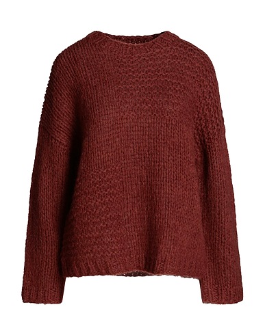 SMINFINITY Pullover Schokobraun 46% Wolle, 23% Kamelwolle, 23% Mohairwolle, 5% Seide, 3% Kaschmir