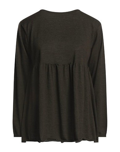 ROSSOPURO Pullover Verde scuro 100% Lana Merino