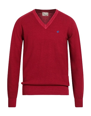BROOKSFIELD Pullover Rouge brique 100% Laine vierge