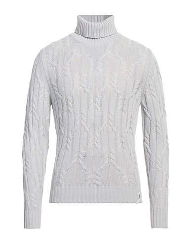 BROOKSFIELD Polo neck Light grey 35% Polyamide, 30% Viscose, 30% Wool, 5% Cashmere