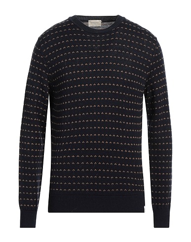 BROOKSFIELD Sweater Midnight blue 70% Virgin Wool, 14% Acrylic, 11% Alpaca wool, 5% Wool