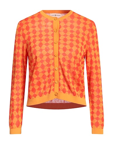 TORY BURCH Cardigan Orange 87% Cotton, 13% Nylon