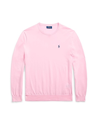 POLO RALPH LAUREN Jumper SLIM FIT TEXTURED COTTON SWEATER
 Pink 100% Cotton