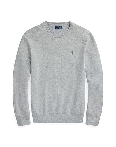POLO RALPH LAUREN Pullover Grigio chiaro 100% Cotone
