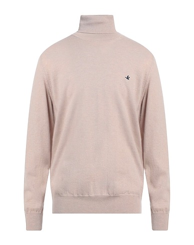 BROOKSFIELD Polo neck Sand 100% Virgin Wool