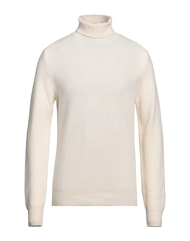 BROOKSFIELD Polo neck Off white 100% Virgin Wool