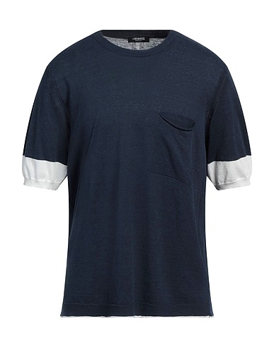 MASQ Jumper Navy blue 75% Linen, 25% Cotton