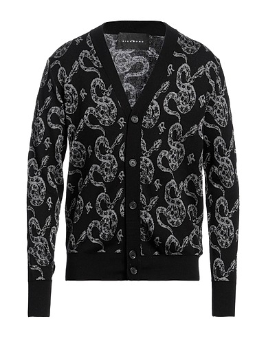JOHN RICHMOND Cardigan Black 50% Cotton, 33% Viscose, 17% Polyester