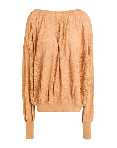 BALLANTYNE Jumper Sand 100% Cotton