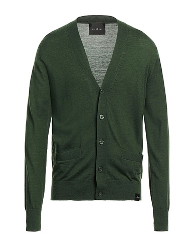 JOHN RICHMOND Cardigan Military green 50% Merino Wool, 50% Acrylic