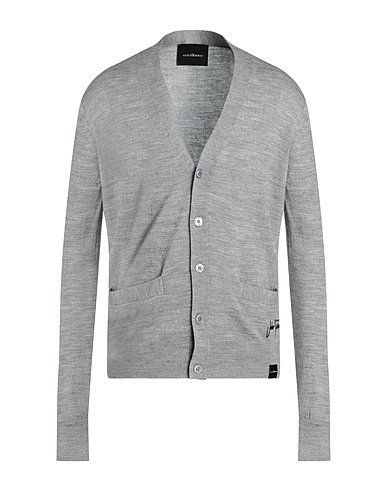 JOHN RICHMOND Cardigan Grigio chiaro 50% Lana Merino, 50% Acrilico