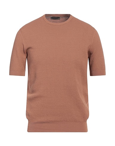 +39 MASQ Sweater Light brown 100% Cotton