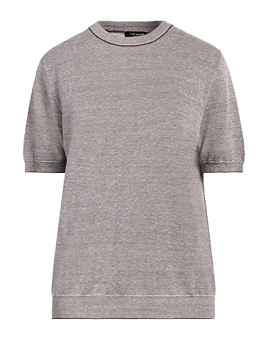 +39 MASQ Jumper Brown 65% Linen, 35% Cotton