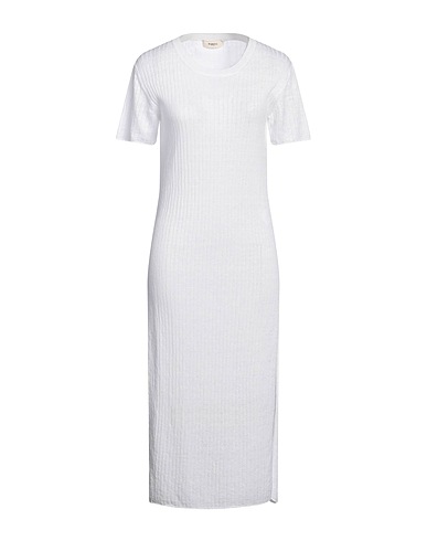 BARENA Pullover Bianco 70% Lino, 30% Cotone