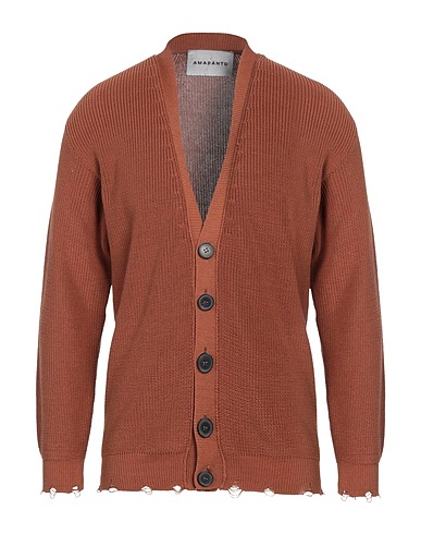 AMARANTO Strickjacke Braun 100% Baumwolle