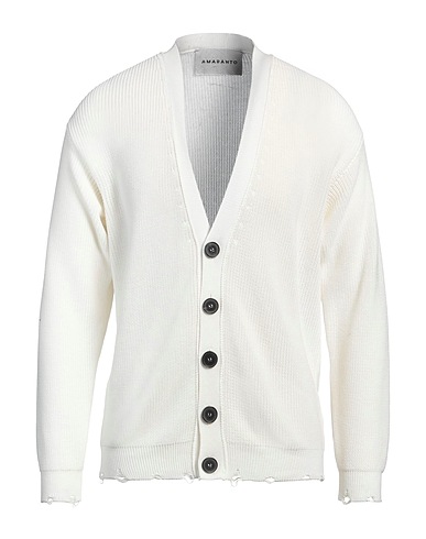 AMARANTO Cardigan White 100% Cotton