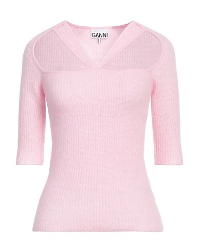 GANNI プルオーバー ピンク 毛（アルパカ） 32% / ウール 32% / ナイロン 30% / ポリウレタン 6%