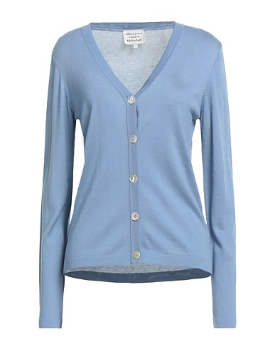 ALESSIA SANTI Cardigan Slate blue 50% Lyocell, 30% Acrylic, 20% Cotton