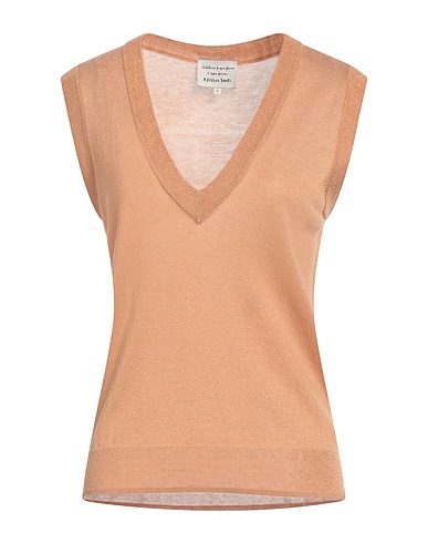 ALESSIA SANTI Maglia Gilet Cammello 42% Poliestere, 28% Lana, 19% Acetato, 6% Metallo, 5% Poliammide